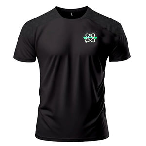 Camiseta Deportiva Unisex de Cuello Redondo, Ajustada, de Nailon/Algodón, Transpirable, con Estampado de Serigrafía - Product Image 2