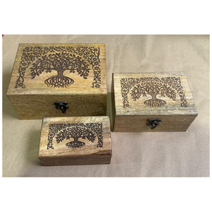 Best in Quality Globally Selling Handcrafted <b>Brown</b> Rectangular Wooden Organizer <b>Box</b> Mango Wood <b>Box</b> for Kitchen <b>Storage</b> - Product Image 1