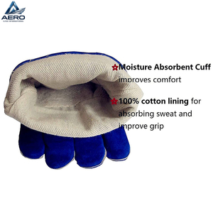 Nuevos Guantes de Soldadura de Cuero Resistentes al Calor de 14 Pulgadas, Personalizados, Más Vendidos, Resistentes al Calor, de Seguridad, de Alta Resistencia - Product Image 6