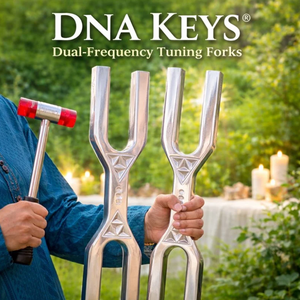 ส้อมเสียงจูน DNA ขนาดใหญ่ – 528Hz, 639Hz เครื่องดนตรีบำบัดด้วยเสียงโซลเฟจจิโอ - Product Image 4