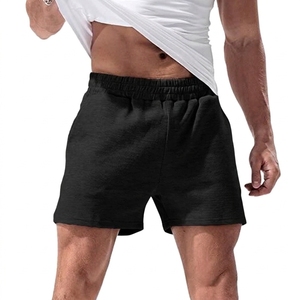 Shorts de sport décontractés pour hommes, taille élastique, en tissu tricoté peigné imprimé, respirant et infroissable, service OEM - Product Image 4