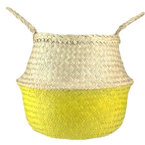 Foldable seagrass <b>basket</b> custom paint color available Handmade <b>Storage</b> <b>Basket</b> Wholesale eco-friendly Made in Vietnam - Product Image 3