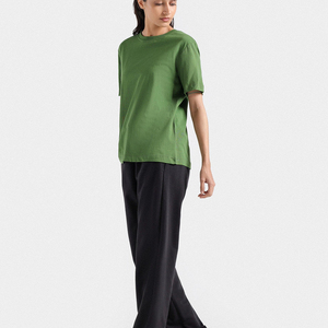 Women's Trousers High Waist Casual <b>Pants</b> New Fashionable Straight Leg Breathable Sustainable Long <b>Pants</b> OEM Service for <b>Summer</b> - Product Image 4