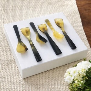 Handmade Natural Buffalo Horn <b>Salad</b> <b>Spoon</b> Large Small Polished Cutlery for Home Restaurant Eco-Friendly with Plastic Handle - Product Image 5