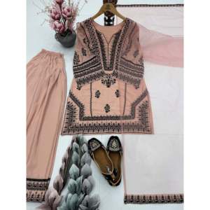 ชุดด้านบนและด้านล่างที่สวยงามของผู้หญิงพร้อม dupatta สำหรับงานปาร์ตี้ - Product Image 1