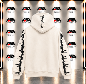 Men’s Custom Graphic <b>Hoodie</b> Oversized Screen Printed Pullover Sweatshirt with <b>Gothic</b> Streetwear Design - Product Image 4