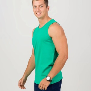 Camisetas de Tirantes Deportivas para Hombre, de Color Sólido, Tejidas, Cuello Redondo, de Secado Rápido, Holgadas, Deportivas, de Spandex/Poliéster, para Fisicoculturismo - Product Image 6