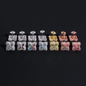 Indian Exporter Certified Natural Diamond <b>Earrings</b> for Women <b>Fine</b> Luxury Jewelry for Wedding and Special Events for Sale - Product Image 1