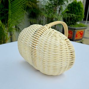 Cesta de Flores de Ratán Blanca, Moderna, Ecológica, de Alta Calidad, Artesanía Vietnamita Natural, OEM ODM, Decoración del Hogar - Product Image 5