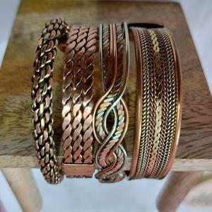Premium Copper Magnetic Fashion Bracelet ladies flowery ladies wear hand wear copper healing - Product Image 6