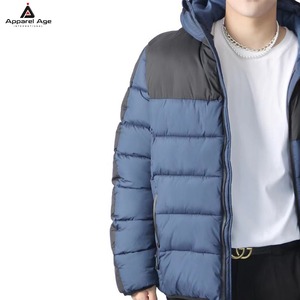 เสื้อแจ็คเก็ตพัฟเฟอร์บุใยสังเคราะห์แบบมีฮู้ดสำหรับผู้ชาย กันน้ำ อุ่นสบาย เหมาะสำหรับฤดูหนาว  แบบสั่งทำพิเศษ - Product Image 4