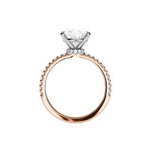 Anillo de Compromiso de Diamante Corte Pera para Mujer, Platino, Certificado IGI, Estilo Clásico - Product Image 5