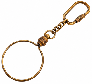 Gold Metal Loop Keychain with <b>Chain</b> and Hook Decorative Wristlet <b>Key</b> Ring <b>Holder</b> for <b>Keys</b> Bag Accessories - Product Image 1