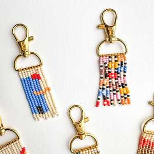 Handmade Beaded Tassel Keychain Multicolor Fringe <b>Bag</b> Charm Designer Pendant <b>Key</b> <b>Ring</b> Gift Wholesale Supplier - Product Image 2