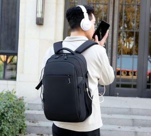 Tactical <b>Nylon</b> <b>Backpack</b> Large Capacity Multi-Functional Unisex Softback Style Waterproof Zipper Closure Gray Black Custom LOGO - Product Image 6