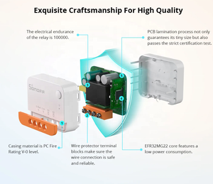 Interrupteur intelligent ZigBee, aucun fil neutre requis, double <span class=keywords><strong>canal</strong></span>, interrupteur mural intelligent sans fil à 2 voies, commande vocale par application - Product Image 2