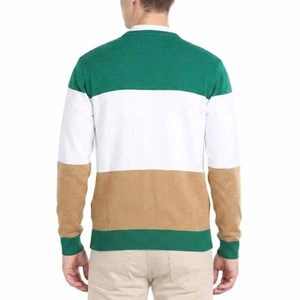 เสื้อสเวตเชิ้ตผู้ชาย คอวี ทรงปกติ ผ้าถักลายบล็อกสี สวมใส่สบาย น้ำหนักเบา ระบายอากาศได้ดี เหมาะสำหรับฤดูใบไม้ร่วง แบบสั่งทำพิเศษ - Product Image 5