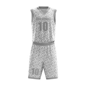 Uniforme de basketball personnalisé de haute qualité pour adultes, grande taille, articles en stock, respirant, 100% polyester, sans manches, été - Product Image 5