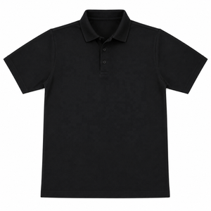 White Pique Polo <b>Shirt</b> Short Sleeve <b>Collared</b> Pullover Mens Casual Uniform Golf Top - Product Image 4