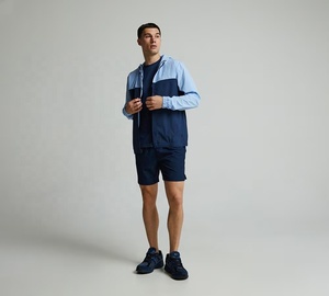 Conjunto Deportivo para Hombre con Capucha y Bloques de Color, Chaqueta Cortavientos Impermeable y Transpirable, 100% Poliéster, Ropa Deportiva para Verano y Actividades al Aire Libre - Product Image 2