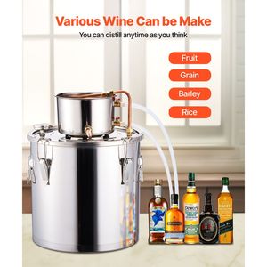 Distillatore di Alcol in Acciaio Inox da 8 Galloni/30 L con Serpentina in Rame per Kit di Fermentazione e Raffinazione Domestica - Product Image 6