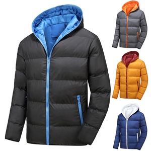 Chaqueta acolchada con cuello levantado de 160 gramos, resistente al agua, 100% de poliéster, Parka Unisex, chaqueta para hombre - Product Image 2