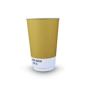 Gobelets à café jetables de qualité supérieure de 20 oz à double paroi, logo personnalisable, matériau papier durable, recyclable, revêtement PE de qualité alimentaire - Product Image 5