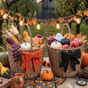 Panier à bonbons d'Halloween, support pour friandises effrayantes, conteneur pour bonbons de la fête des Morts, décoration de table d'Halloween, organisateur festif pour la maison - Product Image 5