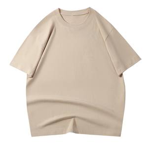 Camiseta unisex de algodón de 210g, cuello redondo, color sólido, manga corta, personalizada con logotipo OEM para verano. - Product Image 3