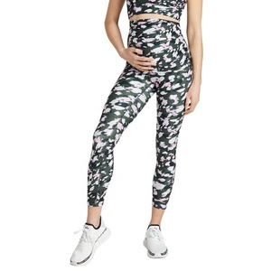 High Waist Full Length Yoga <b>Leggings</b> With <b>Pockets</b> Solid Color Seamless Stretch Pants For Women - Product Image 3