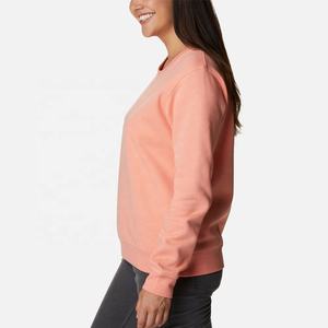 Vente chaude lettre imprimer à la mode Hip Pop Streetwear coton polaire surdimensionné rond O col rond pull femmes sweats pull - Product Image 3