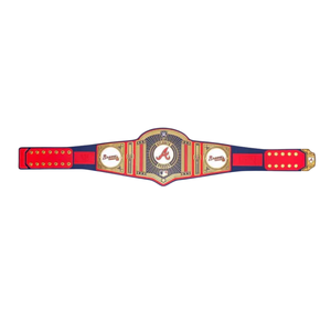 Ceinture de champion MLB des Braves d'Atlanta, personnalisable, de haute qualité, rouge et bleue, ceinture sportive personnalisée, ceinture de champion édition collection - Product Image 1