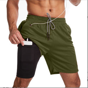 กางเกงขาสั้นลำลองสำหรับผู้ชายใส่ออกกำลังกายช่วงฤดูร้อน เอวกลาง น้ำหนักเบา ผ้าฝ้าย 100% ทรงคาร์โก้ ระบายอากาศ แห้งเร็ว มีกระเป๋า - Product Image 3