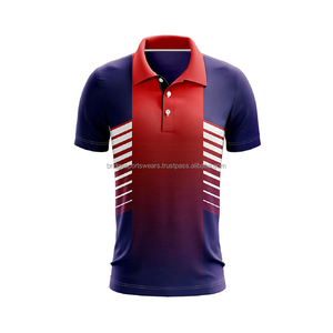 Ensemble d'uniformes de cricket personnalisés pour hommes, manches courtes, respirant, 100% polyester, taille plus, vêtements d'équipe - Product Image 5