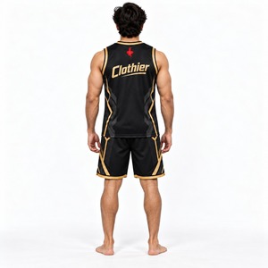 Uniforme de Baloncesto Personalizado, Conjunto Deportivo Transpirable de Camiseta y Pantalones Cortos para Clubes de Baloncesto, Escuelas, Academias, Entrenamientos y Juegos - Product Image 2