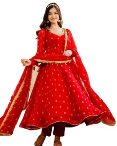 Vestido largo Anarkali de calidad superior para mujer, ropa de fiesta de diseñador para bodas, boutique India Salwar Kameez, traje de moda para mujer - Product Image 1