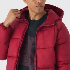 Veste matelassée imperméable à capuche de haute qualité avec motif cœur, unisexe, style streetwear, col montant, manteau d'hiver de luxe, personnalisable sur le devant - Product Image 4