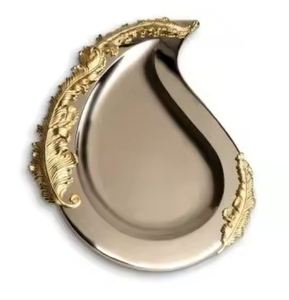 ถาดใบไม้โลหะเหล็กพร้อมหูจับ ขนาดสั่งทำได้ ตกแต่งบ้านสวยงาม - Product Image 5
