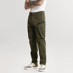 กางเกงคาร์โก้ผู้ชายแบบกันน้ำ สวมใส่สบาย ทนทาน เหมาะสำหรับเดินป่า มีกระเป๋าหลายช่อง เอวปรับได้ กางเกงคาร์โก้สำหรับกิจกรรมกลางแจ้ง - Product Image 3