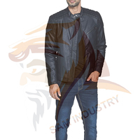 Dernier design, prix compétitif, vestes d'hiver en cuir sur mesure, vente exceptionnelle, nouveau style de veste d'hiver en cuir