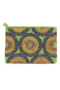 Handmade Stylish Purple and <b>White</b> Coin <b>Purse</b> with Embroidery & Beading High Quality Stunning Star Design for Christmas - Product Image 3