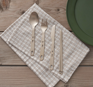 Ensemble de couverts biodégradables NOBBAN en CPLA, couteau, fourchette, cuillère, baguettes, ustensiles jetables pour hôtel, restaurant, fête, camping - Product Image 3
