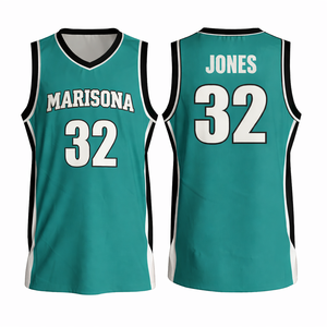 Camiseta de Baloncesto Deportiva Personalizada al por Mayor, 100% Poliéster, Camiseta Retro Sublimada, Chalecos, Conjuntos, Unisex, Tallas Grandes - Product Image 1