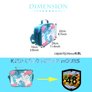 High Quality Waterproof Single Shoulder Lunch Insulation Bag Portable Handle Lunch Box Cooler Bag for Picnic - Product Image 5