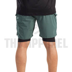 Pantalones Cortos Awrah para Hombre, Largos hasta la Rodilla – Pantalones Cortos Deportivos Modestos de Secado Rápido, Transpirables, Ropa Deportiva Atlética con Logotipo Personalizado - Product Image 2