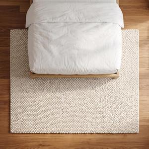 Tapis moderne en laine tissée à la main, antidérapant, à boucles épaisses, effet galet, texturé naturel, pour salon, chambre, entrée, maison - Product Image 5