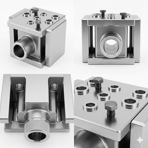 Gabarit de perçage robuste pour le travail des métaux, alignement de précision des trous, usinage CNC, outillage de production industrielle, assemblage - Product Image 2