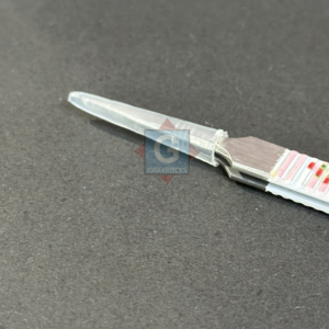 Pince à cils en acier inoxydable à pointe lisse, outil de beauté de précision avec motif floral imprimé - Product Image 6