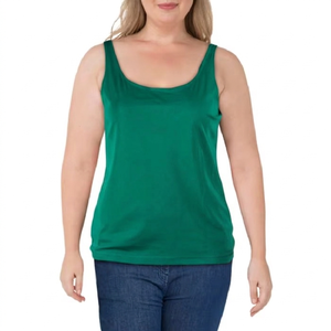 Womens Tank <b>Top</b> Cotton Vest Lightweight Stretchable Sleeveless Shirt for Fitness Gym Sports and Daily Casual Wear Wholesale - Product Image 1