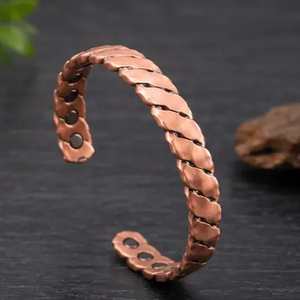 NEHA ENTERPRISES Handmade Hammered Copper Cuff Bracelet Custom Size Luxury Fashionable Personalization Exquisite Design Gift - Product Image 5